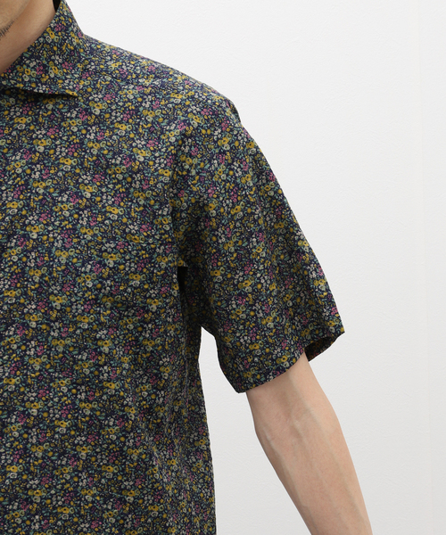 AMACA LIBERTY 襟付き半袖シャツ LIBERTY】TAFITIタナローン半袖ブラウス(トップス)｜AMACA