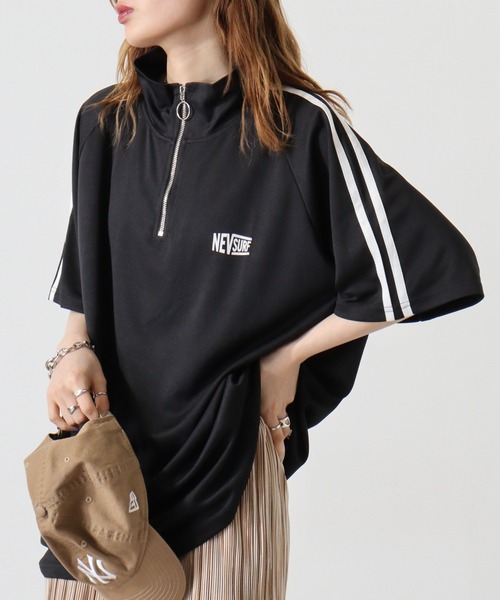ラッセルノ　メッシュハーフジップ　5 FUNALIVE（ファンアライブ） tシャツ Dry Mesh Half Zip Shirt