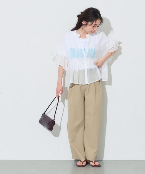 COCO DEAL シアーフリルブラウス coca（コカ） ブラウス シャツ 「田中里奈様着用」＼26ss 新色追加