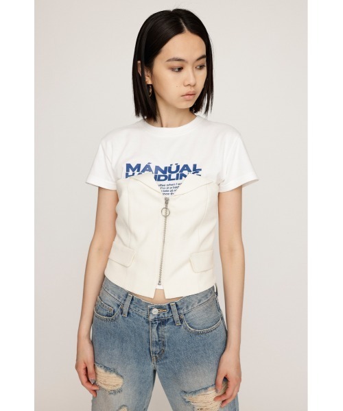 SLY チューブトップ ベアトップ FRONT ZIP TIDY BUSTIER