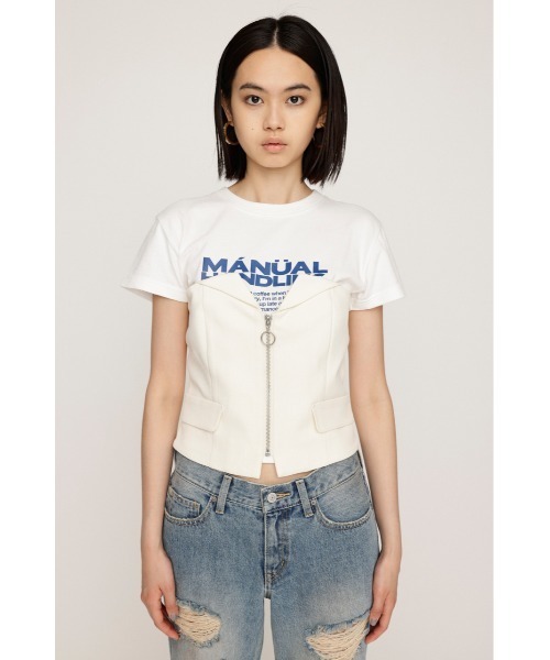SLY チューブトップ ベアトップ FRONT ZIP TIDY BUSTIER