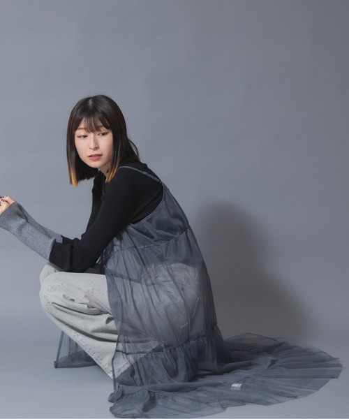 each alchemist ワンピース チュールティアードキャミワンピース