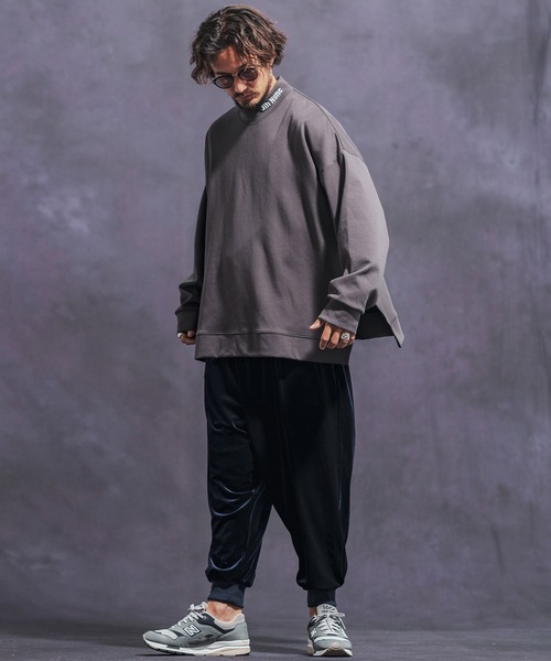 ちー　メンズXXL Jih Nunc（ジーヌンク） パンツ mp12625- ストレッチベロアバルーン