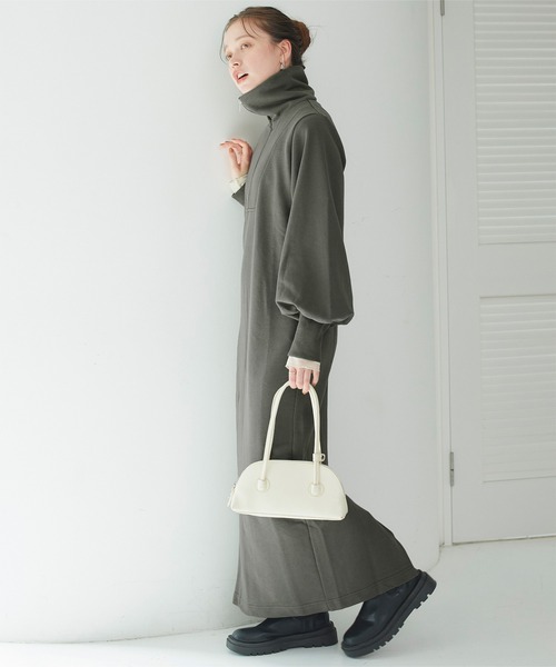 titivate（ティティベイト） ワンピース ジップデザインスウェット