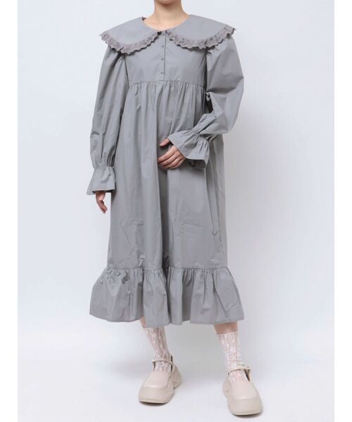merry jenny（メリージェニー） ワンピース フリルカラーギャザー