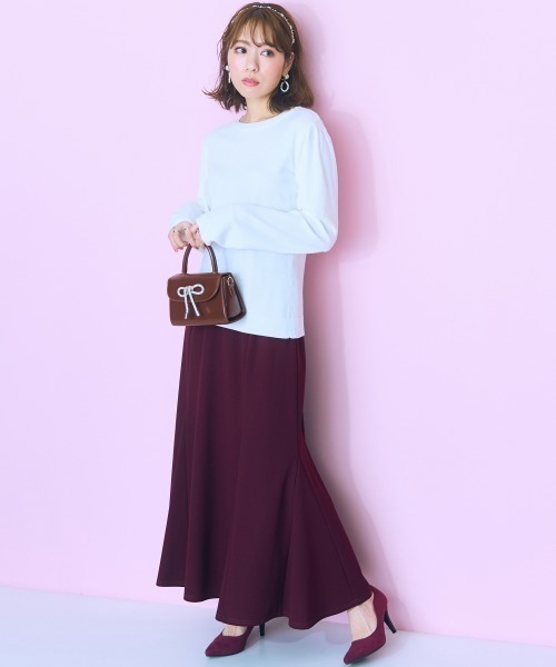 大きいサイズ レディース トップス   ビッグカラーニットトップス marun marun（マルン）の「＜大きいサイズ＞ ビッグカラーニット