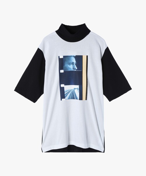 agnes b.（アニエスベー） tシャツ メンズ コットン プリント 半袖