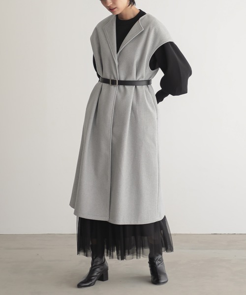 for/c（フォーシー） ノーカラーコート コート ウールライクノーカラー