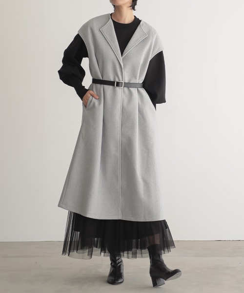 for/c（フォーシー） ノーカラーコート コート ウールライクノーカラー