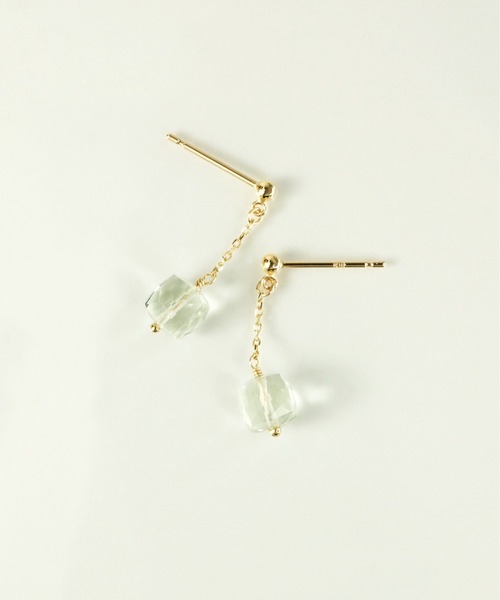 ノジェス　グリーンアメジスト　k10ピアス K10グリーンアメジストピアス | ノジェス(NOJESS) | マルイウェブチャネル