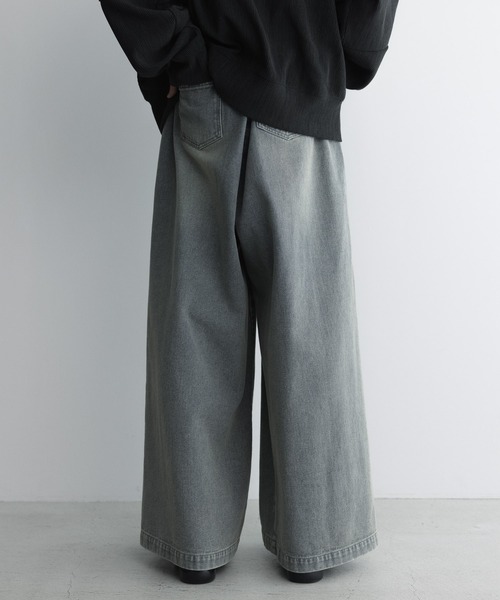 remer スラックス loose basic tuck wide buggy PT / ルーズベーシック