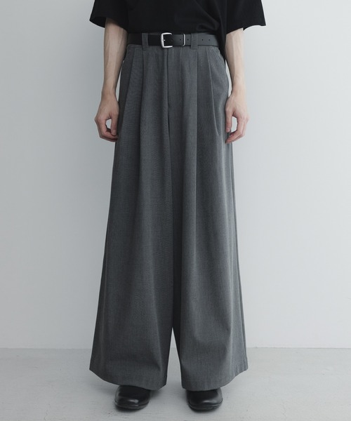 remer スラックス loose basic tuck wide buggy PT / ルーズベーシック