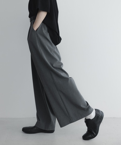 remer ワイドパンツ スラックス loose basic tuck wide buggy PT