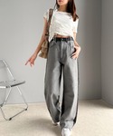 ジーンズ デニム デニムパンツ 「Javaジャ...の詳細画像2