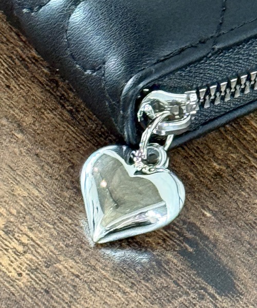 【 JIHONG 】 ハート財布　韓国 JILLSTUART]ハートテタリング 女性折り財布 牛革 韓国ファッシ