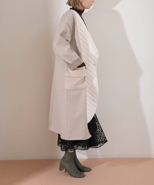 Eimee Law エイミーロウ　3TEXバーボタン ノーカラーCT Eimee Law エイミーロウ 3TEXバーボタン ノーカラーCT