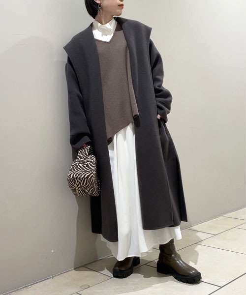 FRAY I.D（フレイ・アイディー） コート 1 グレー レディース