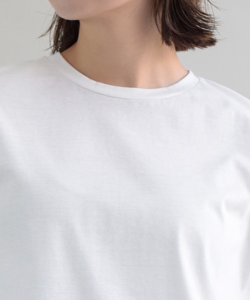 tシャツ 「AECA BLANC」アエカブラン/オーガニックコットンロゴ刺繍プルオーバー レディース | UNDICI・NOVE | 06