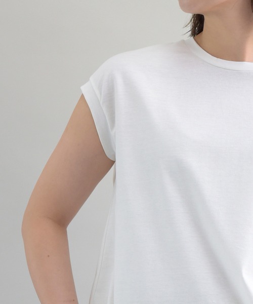 tシャツ 「AECA BLANC」アエカブラン/オーガニックコットンロゴ刺繍プルオーバー レディース | UNDICI・NOVE | 07