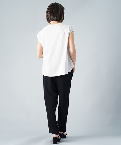 tシャツ 「AECA BLANC」アエカブラン/オーガニックコットンロゴ刺繍プルオーバー レディース | UNDICI・NOVE | 10