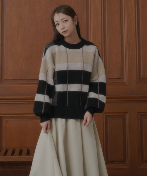 「VANNIE U」 長袖ニット FREE ブラック レディース_画像7