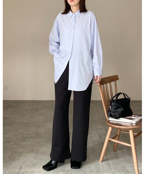 ブラウス シャツ 吸水速乾 クールマックスストライプシャツ レディース She's Closet ブラウス シャツ 「紫外線UVカット/吸水速乾」長袖