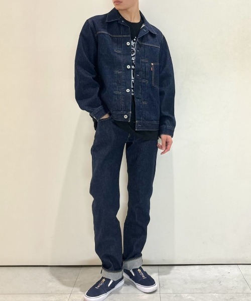 Levi's デニムジャケット ワンウォッシュ セルビッチ 別注 セットアップ Levi's（リーバイス） ジーンズ 「Levi's」「501」オリジナル