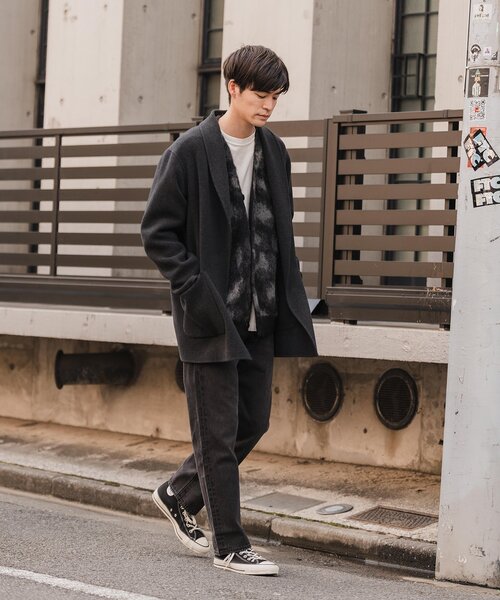 EDIFICE（エディフィス） チェスターコート LARGE ブラウン メンズ