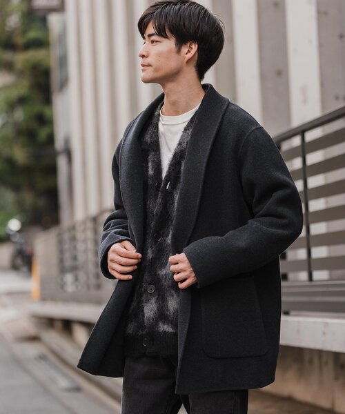 EDIFICE（エディフィス） チェスターコート LARGE ブラウン メンズ