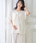 マタニティ ストレッチリブ小花柄パジャマ(産前...の詳細画像4