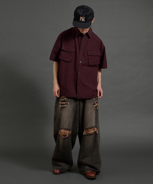 ペルーシュ　デニムパンツ　ブラック　グレー　完売品 Perushu｜ペルーシュのデニムパンツ通販 - ZOZOTOWN