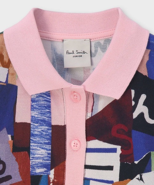Paul Smith PS HAPPY長袖ワンピース　ピンク110 子供キッズ Paul Smith PS HAPPY長袖ワンピース ピンク110 子供キッズ 注目