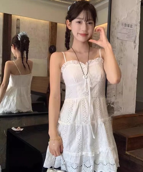 shopnikoniko（ショップにこにこ） チュニック キャミワンピース ミニ