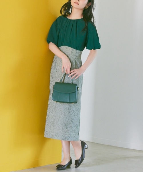 COHINA☆45%OFF!ジャカードドッキングワンピース COHINA☆45%OFF!ジャカードドッキングワンピース - メルカリ