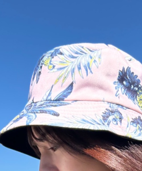 oldjoeパイナップル柄 バケットハット サイズ7 1/2 検phigvel Loco Ocean（ロコオーシャン） 帽子 ハット トロピカルパイナップル柄