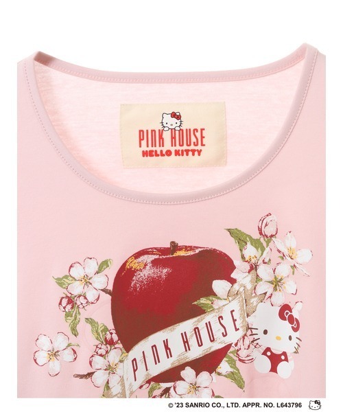 PINK HOUSE 「PINK HOUSE」 長袖カットソー「HELLO KITTYコラボ