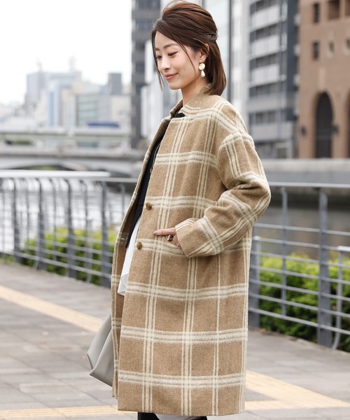 「PourVous」 コート M グレー レディース_画像7