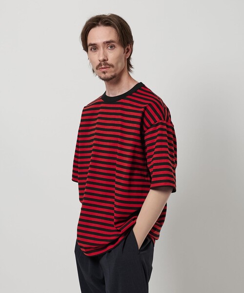 AUBERGE ボーダー クルーネックTシャツ BEAUTY＆YOUTH UNITED ARROWS tシャツ サンドウィッチ ボーダー