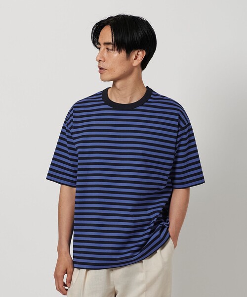 AUBERGE ボーダー クルーネックTシャツ WETTEMPT tシャツ CREW NECK DRAW CORD BORDER TEE / クルー