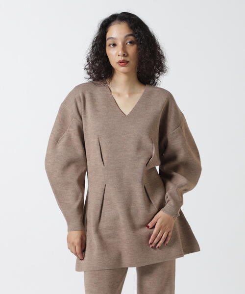 ニット セーター MANOF/マノフ/WAIST TUCK KNIT SET UP レディース MANOF ニット セーター MANOF/マノフ/WAIST TUCK KNIT SET UP