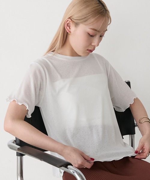 forksy.（フォルクシー） tシャツ 半袖 「forksy.」シアー半袖 メローT