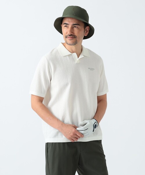 beams golf ポロシャツ BEAMS GOLF｜ORANGE LABEL / ボーダー 切り替え ポロシャツ