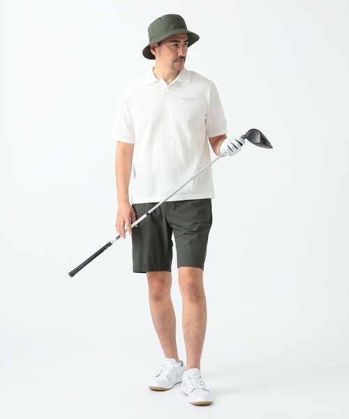 BEAMS GOLF ポロシャツ PURPLE LABEL / ジャカード スキッパー
