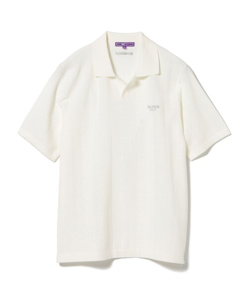 BEAMS GOLF ポロシャツ PURPLE LABEL / ジャカード スキッパー