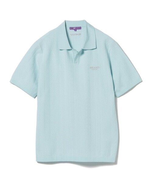 BEAMS GOLF ポロシャツ PURPLE LABEL / ジャカード スキッパー