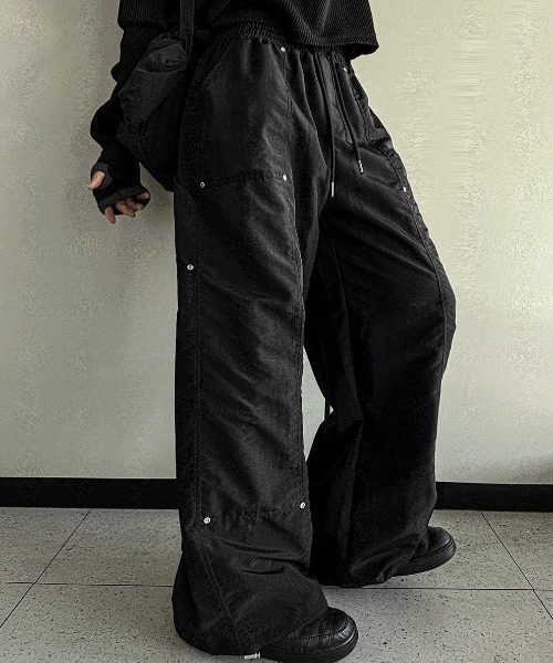 COSYHARU（コシハル） パンツ ダブルニーナイロンカーペンターワイド