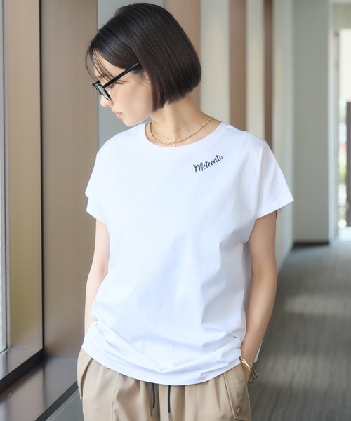 tシャツ 「KATHARINE ROSS」刺しゅうロゴカットソー レディース