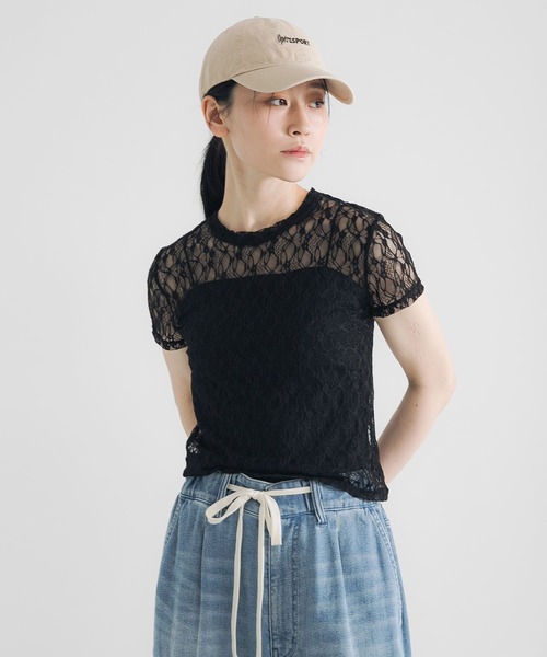 tシャツ ストレッチレースTシャツ レディース URBAN RESEARCH tシャツ ストレッチレースTシャツ レディース