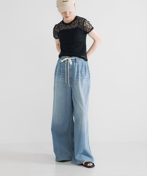 URBAN RESEARCH tシャツ ストレッチレースTシャツ レディース