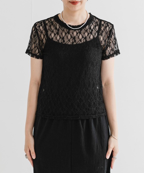 ストレッチレースTシャツ URBAN RESEARCH tシャツ ストレッチレースTシャツ レディース